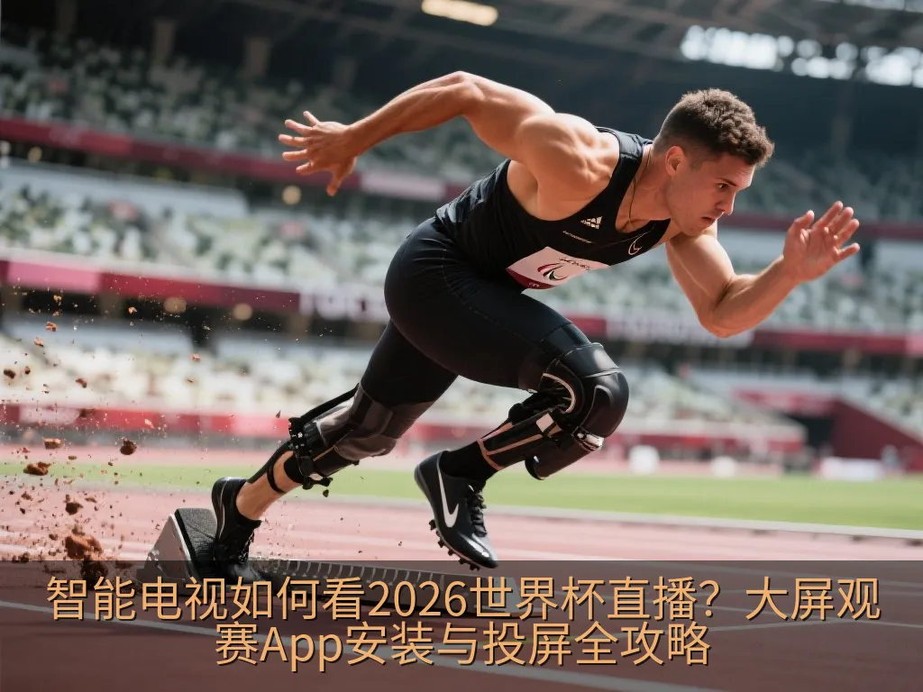 手持智能手机,通过无线投屏技术将精彩的比赛画面推送到客厅的壁挂式大屏幕电视上